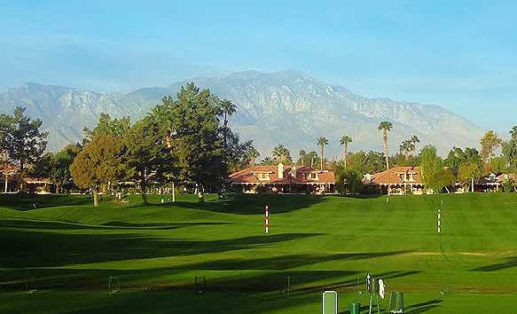 A view of the driving range at Woodhaven Country Club