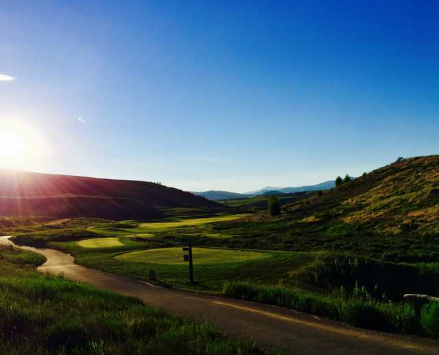 View from the 1st tee box at Golf Granby Ranch