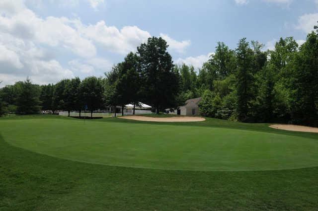 A view of the 18th green at Lee's Hill Golf Club