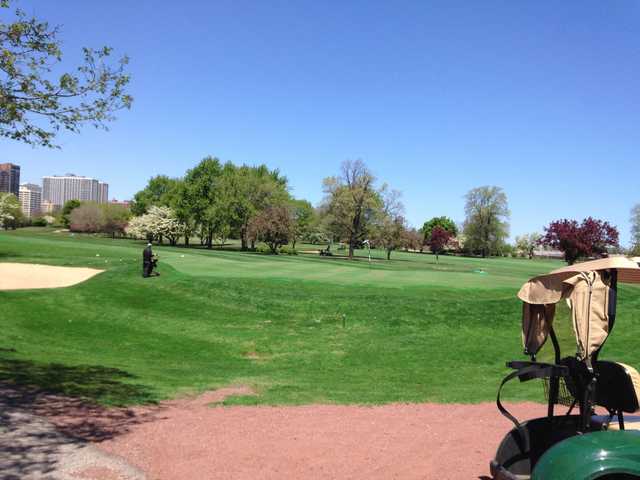 A spring day view from Sydney R. Marovitz Golf Course