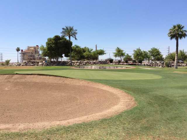 View of a green at Ken McDonald Golf Course
