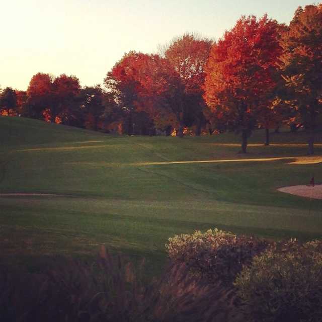 A fall day view from Woodstock Country Club