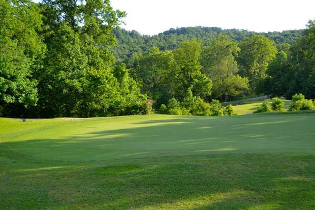 A view of green #17 at Clarksburg Country Club