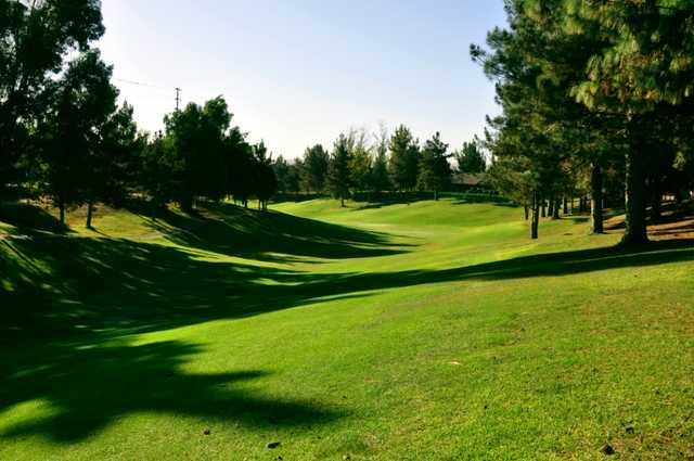 A view of the 15th fairway at Jurupa Hills Country Club