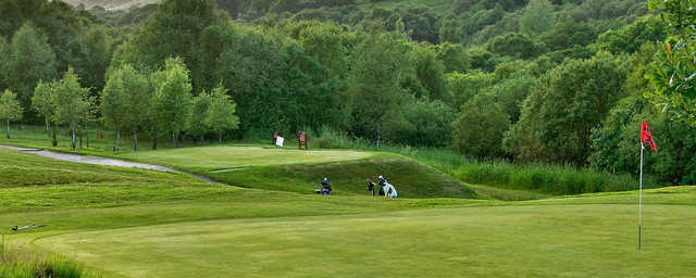 A view of the 12th hole at Dunscar Golf Club.