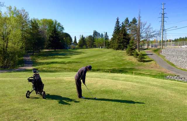 A view of fairway #4 at Thunder Bay Country Club