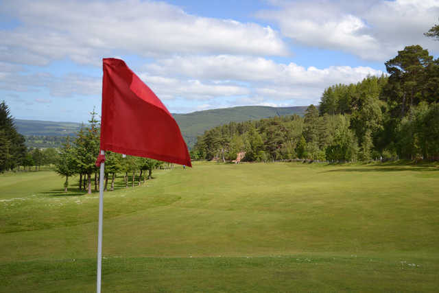A view from a green at Rothes Golf Club