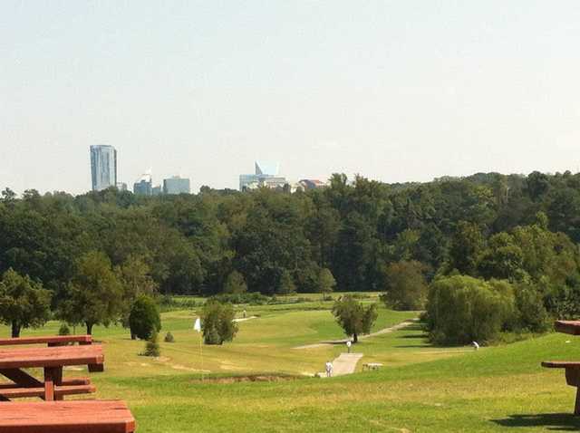 A view from the pro shop at Chastain Park Golf Course