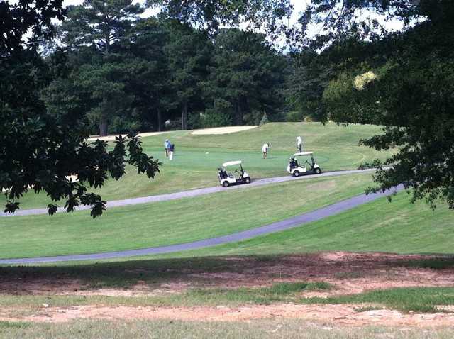 A sunny day view from Chastain Park Golf Course