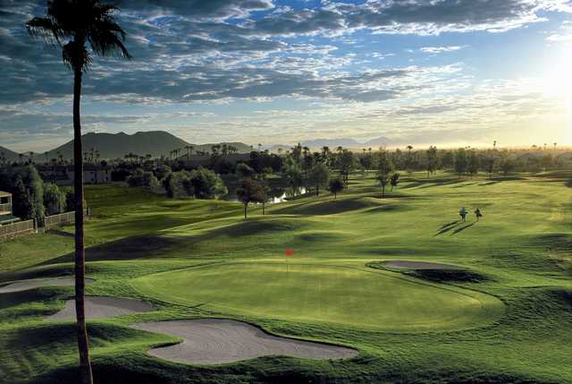 A view of a hole at Arrowhead Country Club