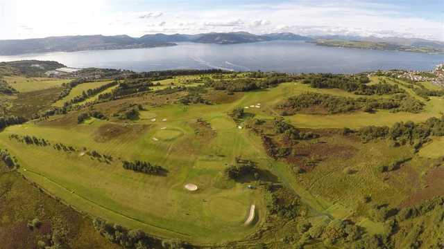 Aerial view from Gourock Golf Club