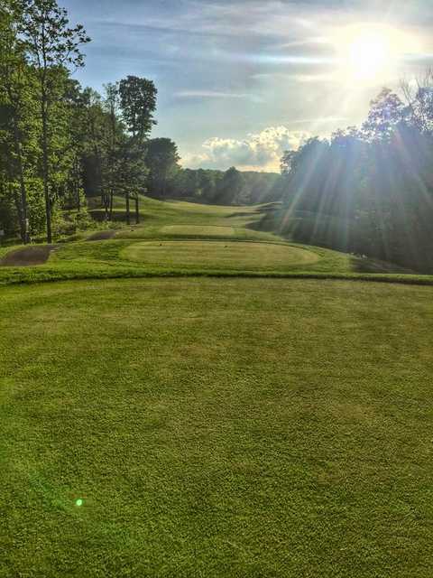 A view from tee #1 at The Cedar River from Shanty Creek