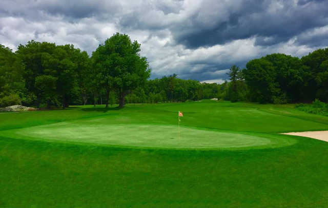 A view of green #9 at Breakfast Hill Golf Club