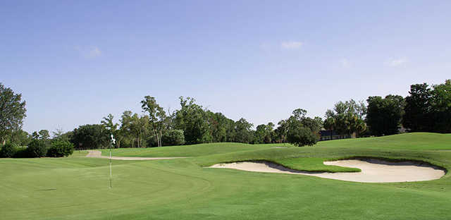 A view of a hole at Deerwood Club
