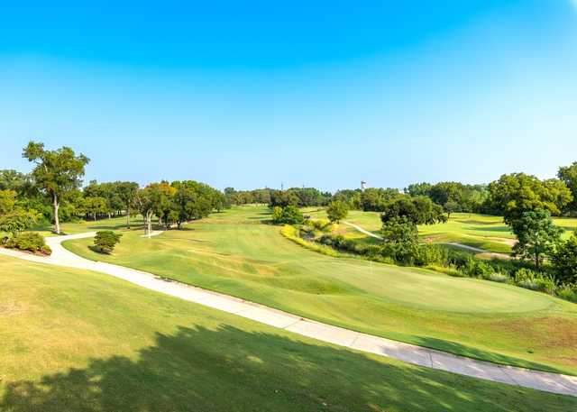 View of the 9th green at Hawks Creek Golf Club.