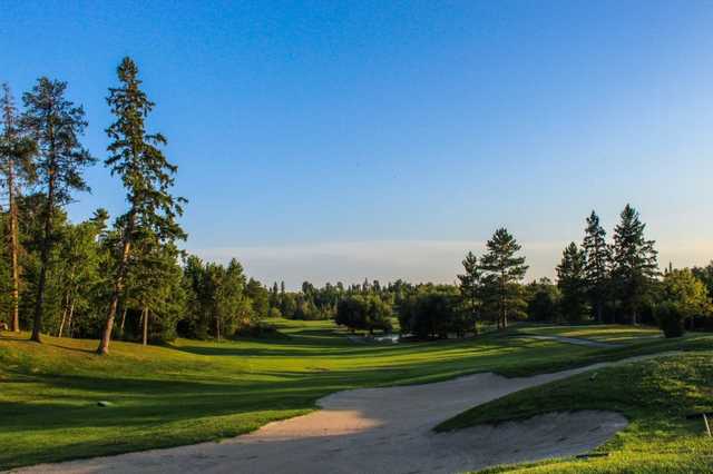 A view of the 16th fairway at Kenora Golf and Country Club