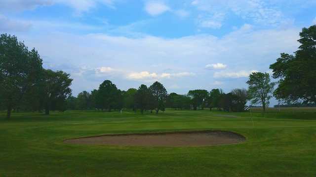 A view of a green at South Shore Golf Club