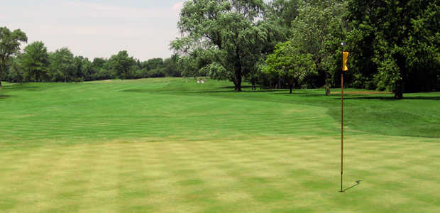 A view of hole #5 at Flossmoor Country Club