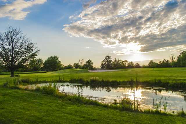 A sunset view from Landis Creek Golf Club