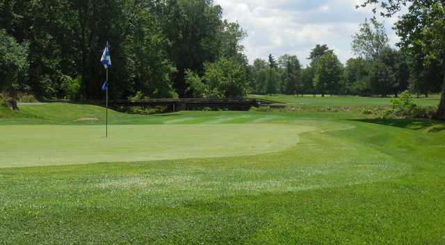 A view of a hole at Reading Country Club