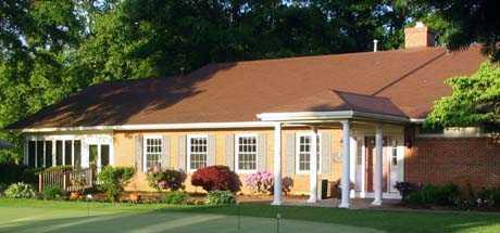 A view of the clubhouse at Moorestown Field Club