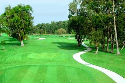 A view of the 16th green at Poplar Creek Golf Course