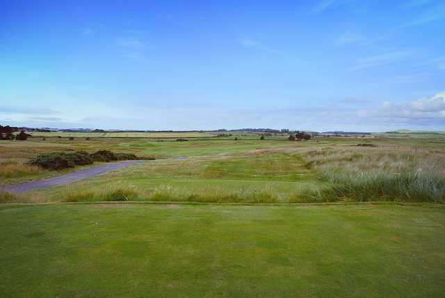 A view from tee #3 at Goswick Golf Club.
