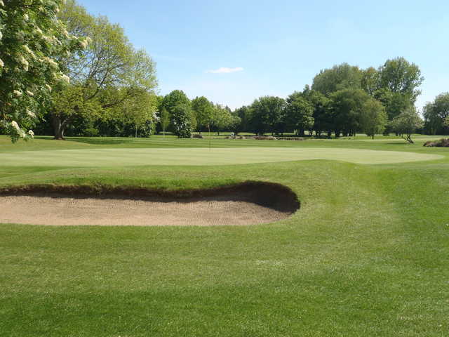A view of a green at Boston Golf Club