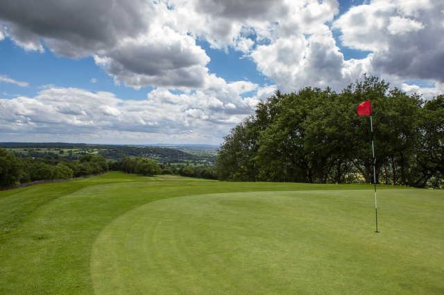 A view of a hole at Chevin Golf Club