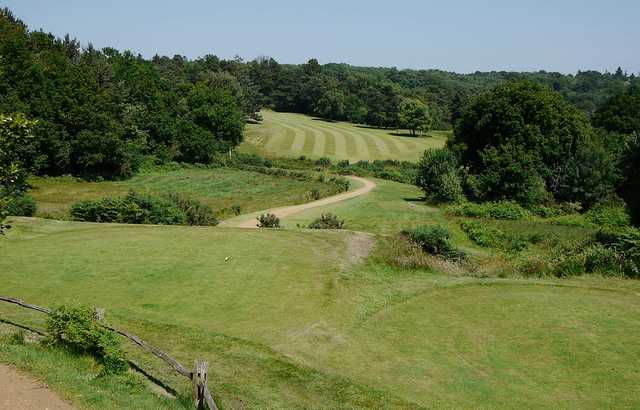 A view from a tee at Crowborough Beacon Golf Club