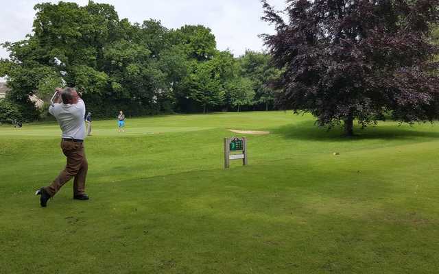 A view of a tee at Eaton Golf Club
