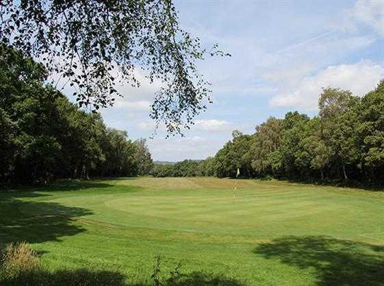 A view of hole #2 at Limpsfield Chart Golf Club