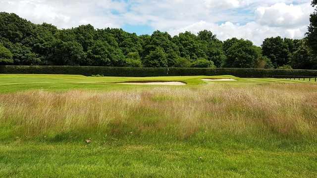 A view of the well protected hole #4 at Mid Herts Golf Club