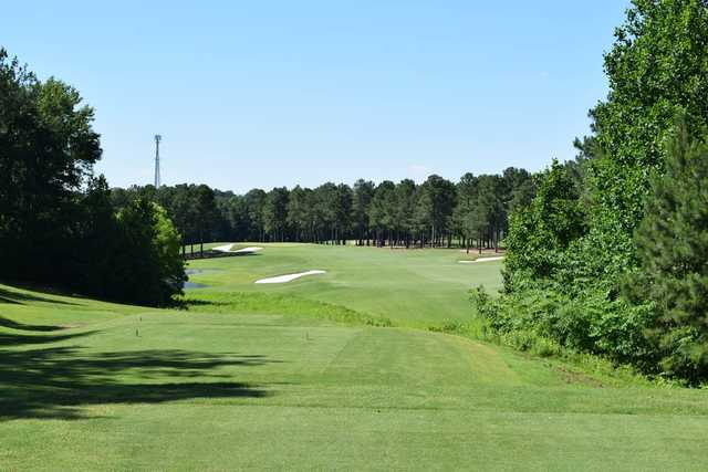 View of the 1st fairway and tee from the Championship course at Independence Golf Club