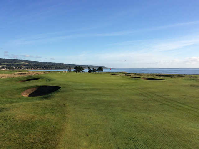 A view of the 13th green at Golspie Golf Club
