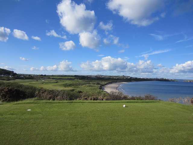 A view from a tee at Tenby Golf Club