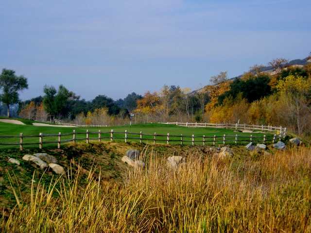 A view of green #16 at Native Oaks Golf Club