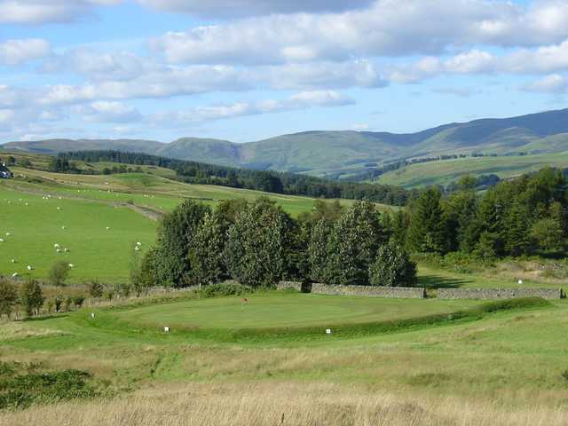 The 13th green at The Moffat Golf Club
