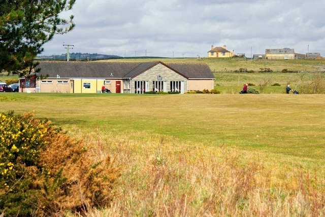 The clubhouse at Wigtownshire Golf Club