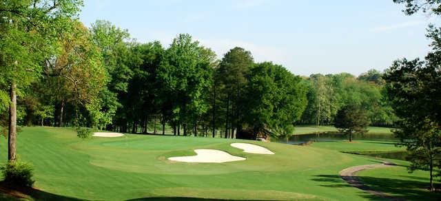 View of the 6th green from the Chateau Course at Chateau Elan Golf Club