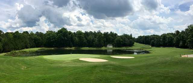 View of the 8th from the Woodlands Course at Chateau Elan Golf Club