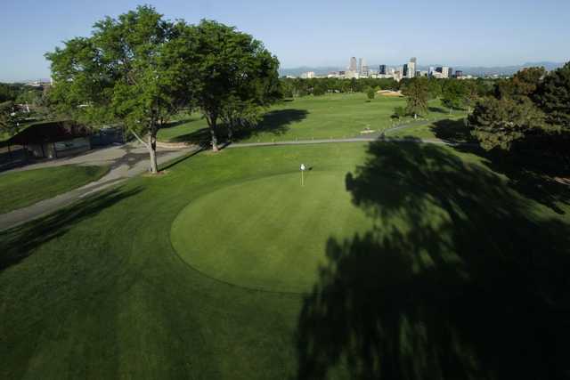 View of the 13th green at Denver City Park Golf Course