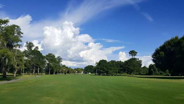 View from the 539 yards par-5 #9 at Kissimmee Golf Club