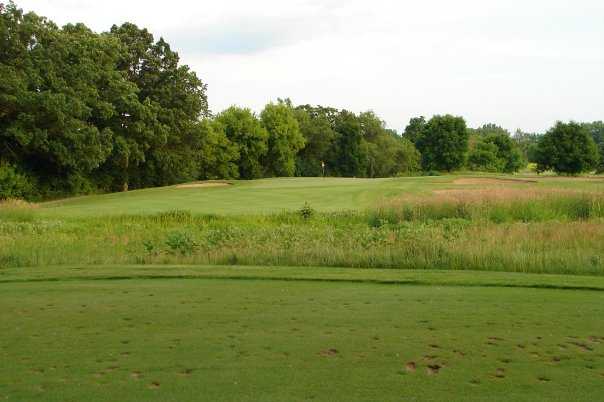 A view of green #8 at Oak Grove Golf Course