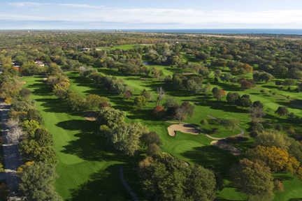 Aerial view from Glen Flora Country Club