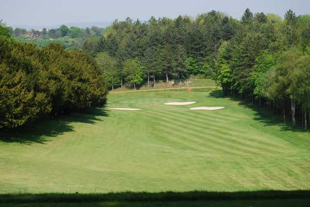 View of fairway and green at Chiltern Forest Golf Club
