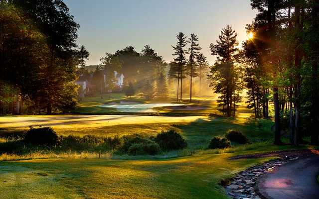 A view of a green at Woodloch Springs Country Club