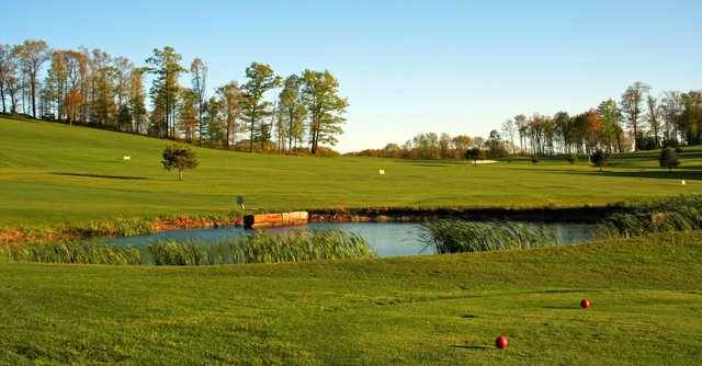 A view from a tee at Lucky Hills Golf Course