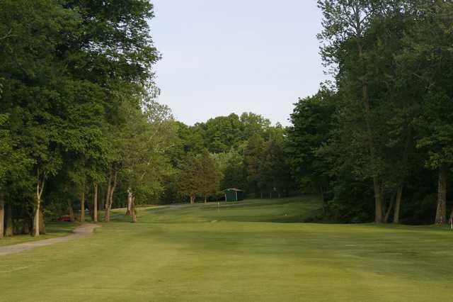 A view from a fairway at Gilbertsville Golf Club
