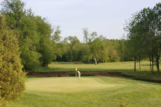 A view o fa  green at Gilbertsville Golf Club